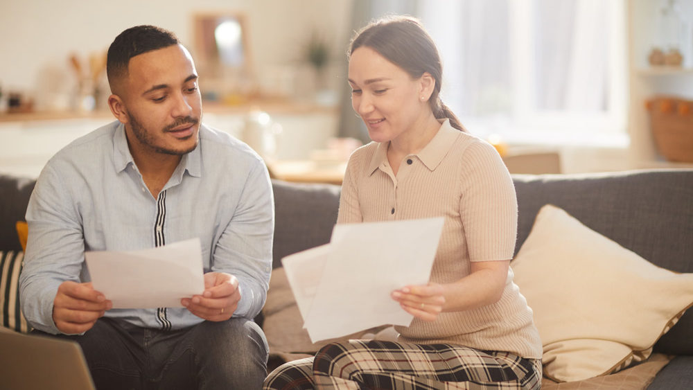 Couple going over budget